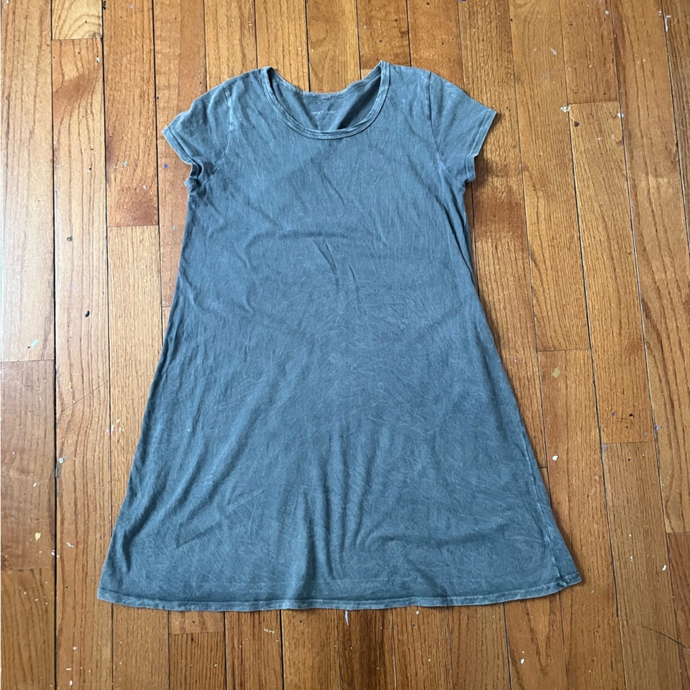 blue/grey shirt- dress